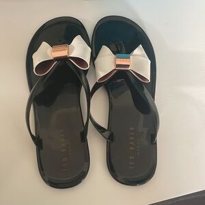Ted Baker London Women’s Size 7 Black Ettiea Slides